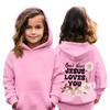 Детская толстовка с капюшоном для мальчиков и девочек, модная принтованная толстовка с длинными рукавами и карманом