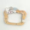 Acrylic Buckle Keychain Cat Shape Card Holder Keychain New Backpack Pendant