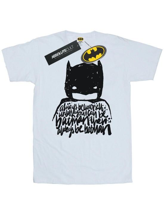 DC Comics Womens/Ladies Batman Always Be Yourself Cotton Boyfriend T-Shirt