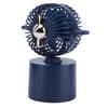Folding Desk Fan With Digital Display, USB Rechargeable Handheld Fan With Adjustable Speeds, Powerful Cooling Fan For Office Home And Outdoor Use