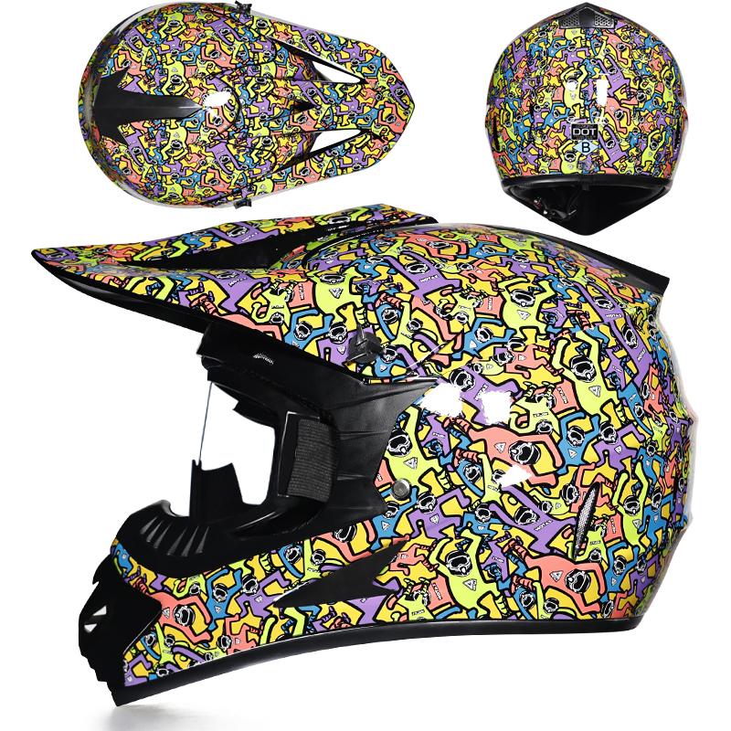 ABS Certified Professional Motocross Helmet Men's Motorcycle Casco Off-road Rally Capacete Dot 1.3kg Unisex