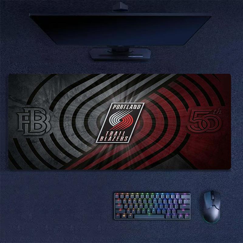 Portland Trailblazers Color Mouse Pad Large Gaming Table Cushion Non-slip Laptop Tablet Big Mousepad XXL Mat Mini PC Playmat With Lock edge