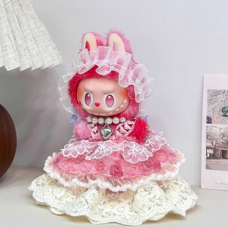 Doll Clothing Set 1st-3rd Gen BJD Dolls Lolita Style Dress With Lace Skirt Headpiece Necklace Multiple Colors