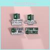 Creative Excel Spreadsheet Series Metal Badge Fun Green Letter Gift Accessory Pin