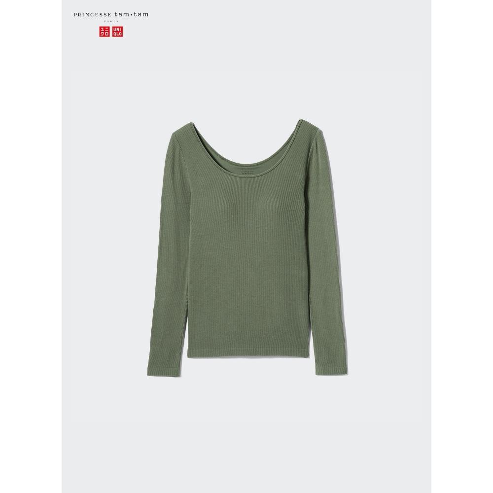 Uniqlo Япония Ультра Теплый ХитТех Ребристый Бюстгальтер T Slim fiT