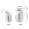 2Pcs Silicone Measuring Glass Set 250ml and 500ml Mixing Cups with Clear Graduations Disposable Laboratory Capacity Cups