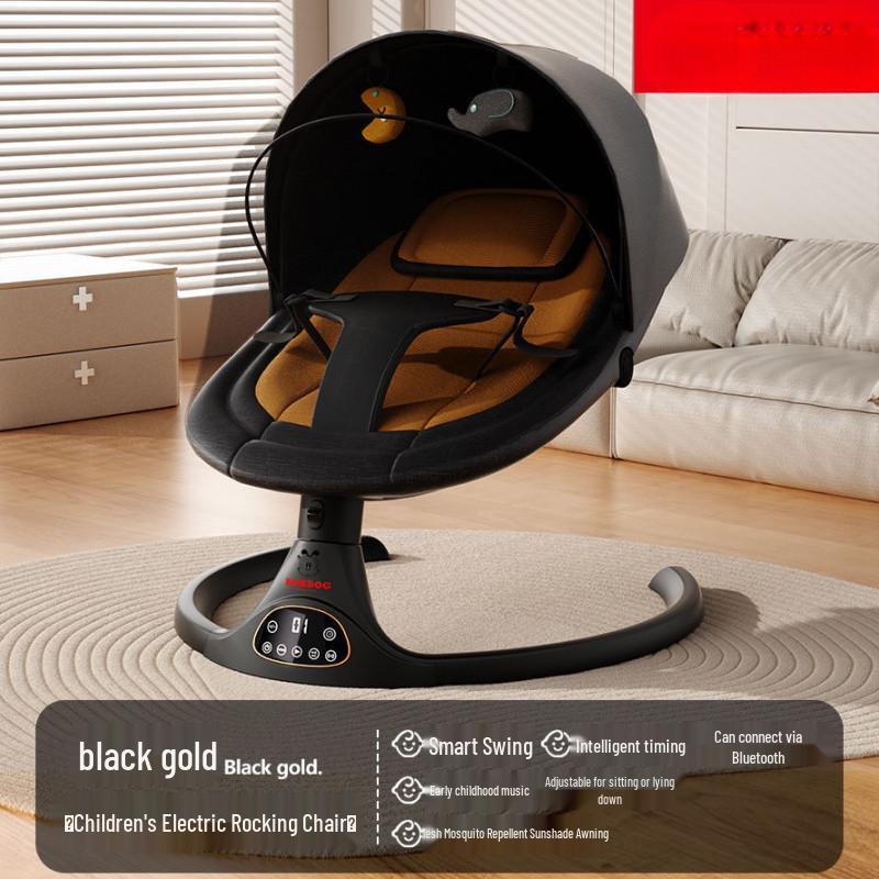 Электрическая качалка Bobodou для малышей - Успокаивающая колыбелька и качалка для новорожденных