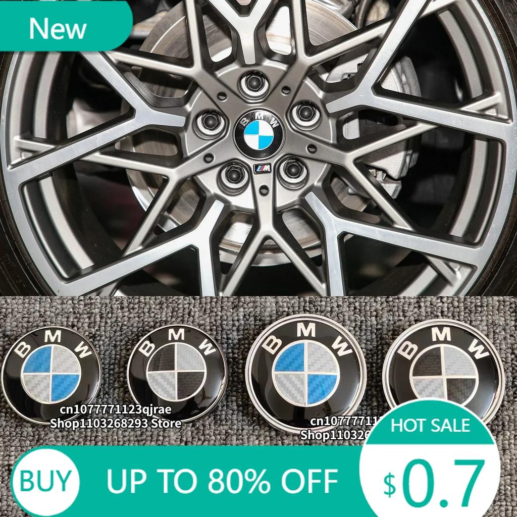 New 4Pcs 56mm 68mm Carbon fiber Car Wheel Center Caps For BMW E90 E46 F10 F30 E87 E91 F20 G20 E60 E39 E93 F11 F31 E61 F25 E