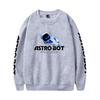 Женские Мужские Худи с Принтом Astro Bot Свитшоты с Капюшоном Круглый Вырез Мужской Пуловер Мужская Одежда Уличная Одежда Спортивный Костюм для Улицы