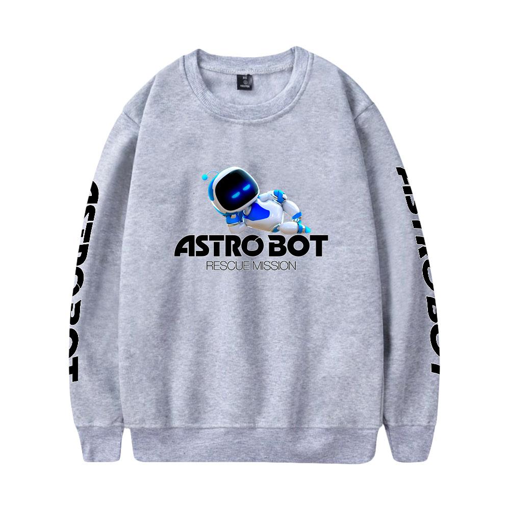 Женские Мужские Худи с Принтом Astro Bot Свитшоты с Капюшоном Круглый Вырез Мужской Пуловер Мужская Одежда Уличная Одежда Спортивный Костюм для Улицы