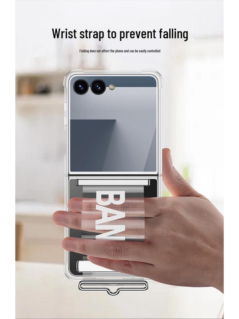 Samsung Galaxy Z Flip7 Protective Airbag Wrist Strap Case