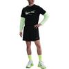 Nike Дышащая черная футболка с коротким рукавом и круглым вырезом с логотипом для мужчин