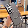 For Samsung Galaxy S26 Ultra S25 Edge Plus Case Magnetic Wireless Charger Shell Shockproof Protective Leather Back Cover