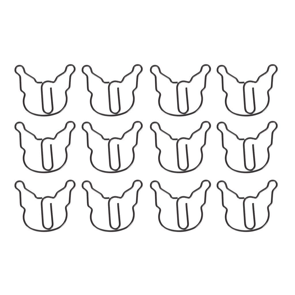 100 шт. Бумажные скрепки Противоскользящие Мультяшные Милые Легкие Скрепки для Офиса Школы Ежедневно