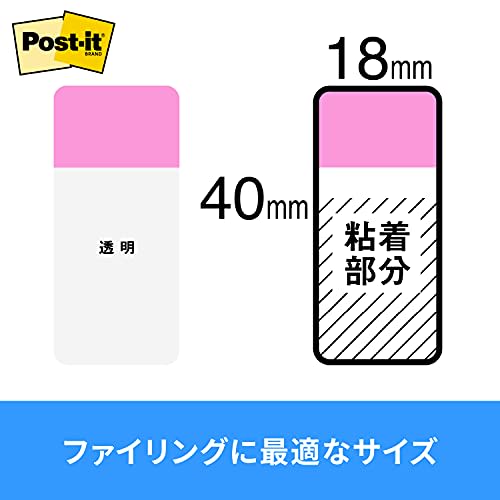 Post-it Film Sticky Notes Super Durable Thick Pink Green Orange 40 X 18 Mm 10 Sheets X 3 Pads 686S-2