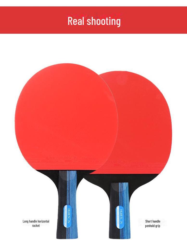 Набор ракеток для настольного тенниса Huisheng S300: Тренировки и соревнования, в комплект входят горизонтальные и ручные ракетки