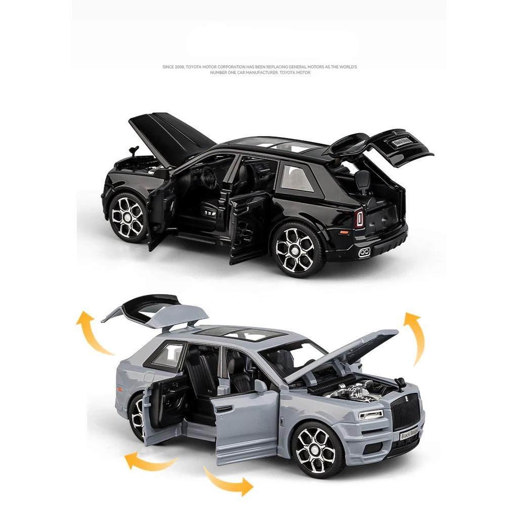 1/32 Rolls Royce Cullinan SUV сплав роскошная модель автомобиля литая металлическая игрушечная машинка транспортные средства модель имитация звук и свет детский подарок