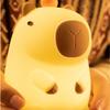 Cute Timing Function Capybara Night Light Adorkable USB Rechargeable Silicone LED Lamp Colorful Sleep Light Children's Bedroom