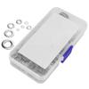 360PCS Stainless Steel Flat Washer 8 Size Sealing Rings Washers Assortment Set with Storage Box