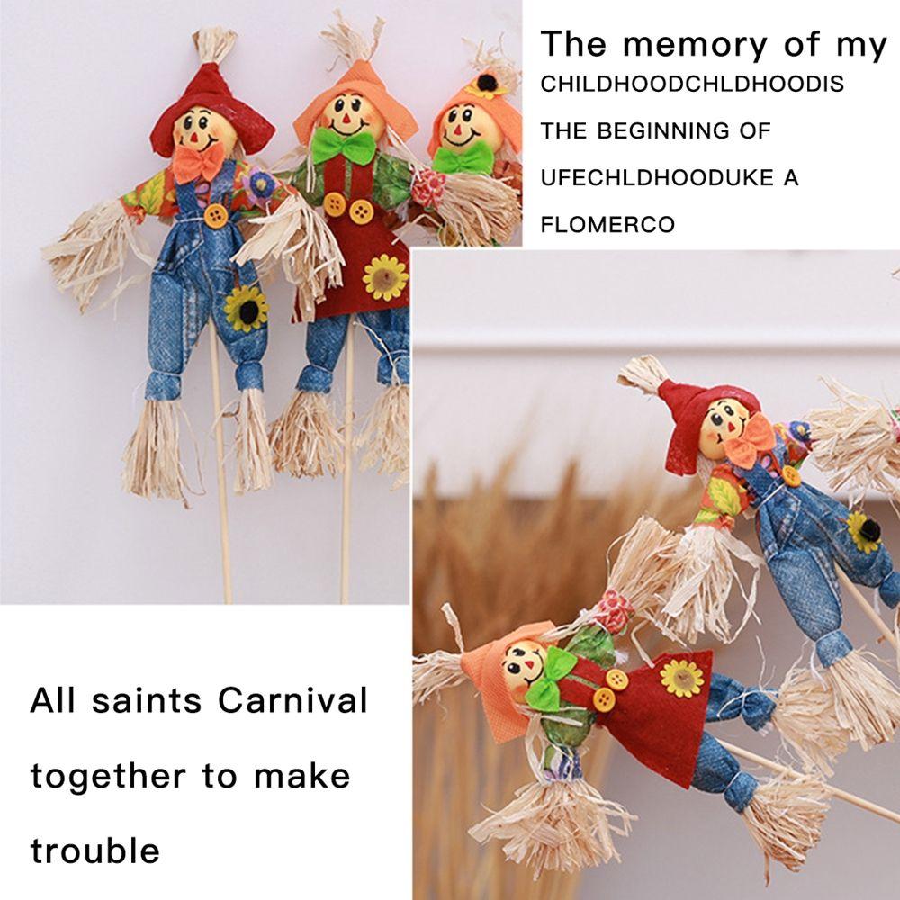 Mall For Party Home Autumn Harvest Halloween Decoration Scarecrow Home Ornament Thanksgiving Day