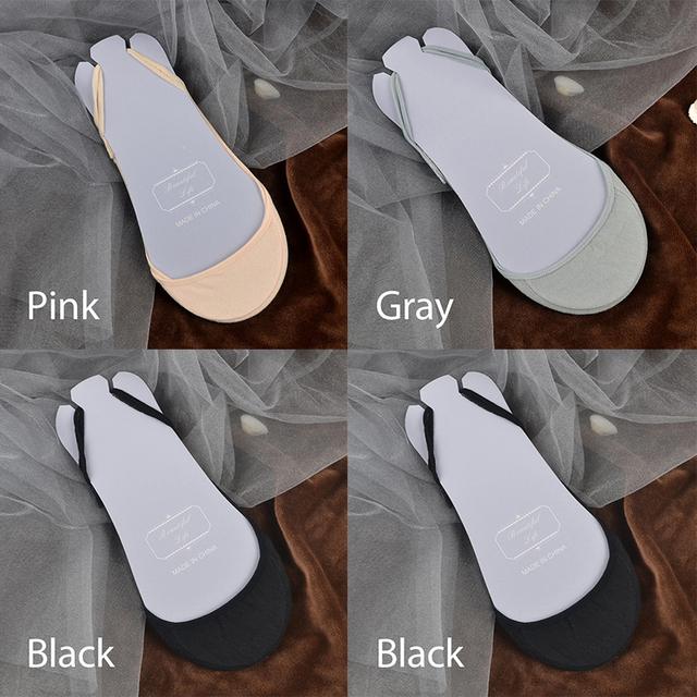 FINETOO 4 пары/компл. женские нескользящие невидимые носки, летние однотонные хлопковые носки-лодочки с низким вырезом, женские дышащие носки-тапочки