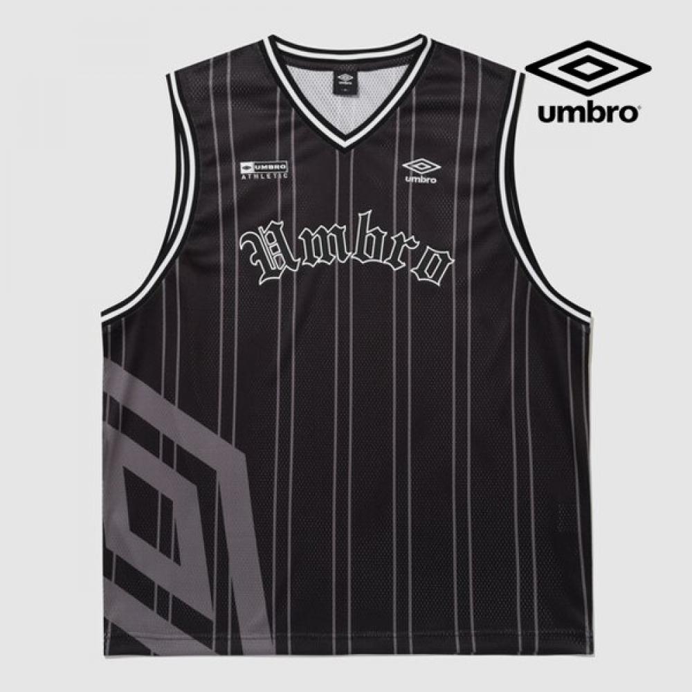 Umbro Sleeveless Graphic STripe T shirT Black Ur321csl71 Blk0