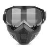 Cycling Face Guard with Detachable Goggles Windproof Sand-proof Breathable Men Women Outdoor Riding Face Shield Protector with Elastic Band