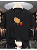 Funny Potato Pooping French Fries Graphic T Shirt Men Women Summer Short Sleeve Casual Meme Foodie Humor Harajuku Tee Tops