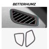 For BMW F30 F32 F34 F35 Made of Alcantara Dashboard Side Air Vent Outlet Trim Frame Performance Sticker Car Interior Accessories