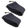 Two Inch Butyl Rubber Bicycle Tire Inner Tubes with Bend Valves for Road Mountain and Cross Bikes and Also Compatible with Valves for Folding Bikes