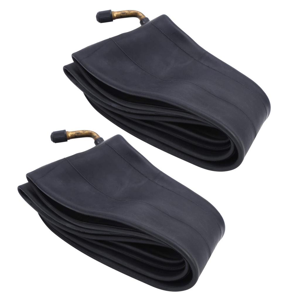 Two Inch Butyl Rubber Bicycle Tire Inner Tubes with Bend Valves for Road Mountain and Cross Bikes and Also Compatible with Valves for Folding Bikes