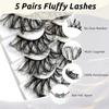 Fluffy Lashes False Eyelashes Makeup Tools Natural Long Thick Volume Eyelashes Beauty Fluffy Eyelashes Fox