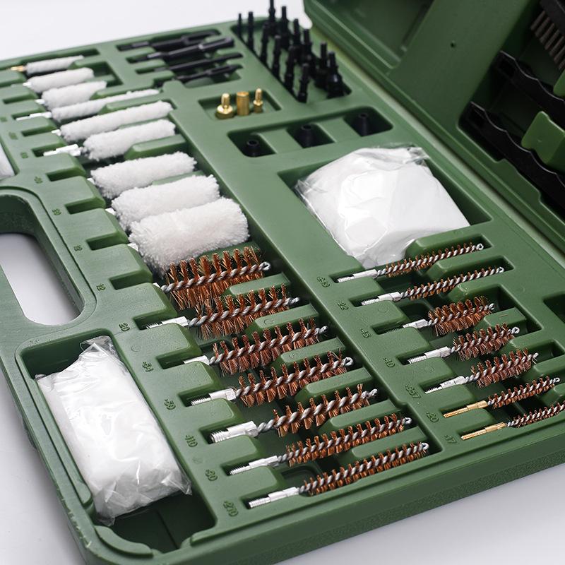 Многофункциональный набор из 62 предметов для чистки щетками из медной проволоки с высококачественными хлопковыми щетками