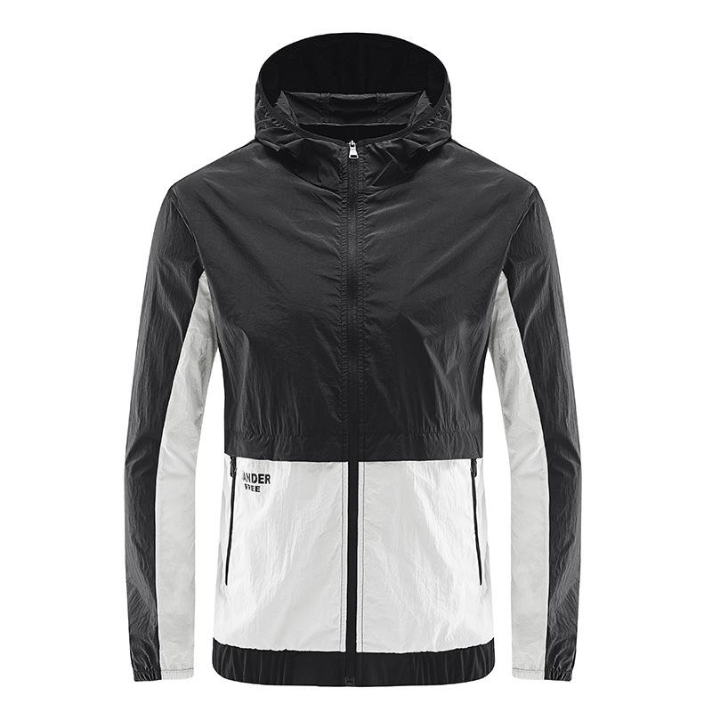 Летняя одежда для защиты от солнца для мужчин, тонкие свободные летние топы, новая куртка для занятий спортом на открытом воздухе из ледяного шелка