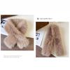 Warm Imitation Fur Rabbit  Scarf Thickened Cross Neck Scarf Kawaii Cross Scarf  Women Girl