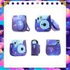 HIYQIN Чехол для Instax Mini, Милая сумка для камеры с плечевым ремнем, ПУ кожа (Звездный шаблон) для Instax Mini 12/11/9/8+/8