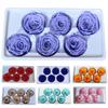 6PCS/Box Eternal Life Flower Party Decor High Quality DIY Preserved Gift 5-6CM Mothers Day Rose Flower Valentine's Day Wedding
