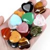 Natural Rose Quartz Heart-Shaped Crystal Gemstone - 2cm Polished Palm Stone