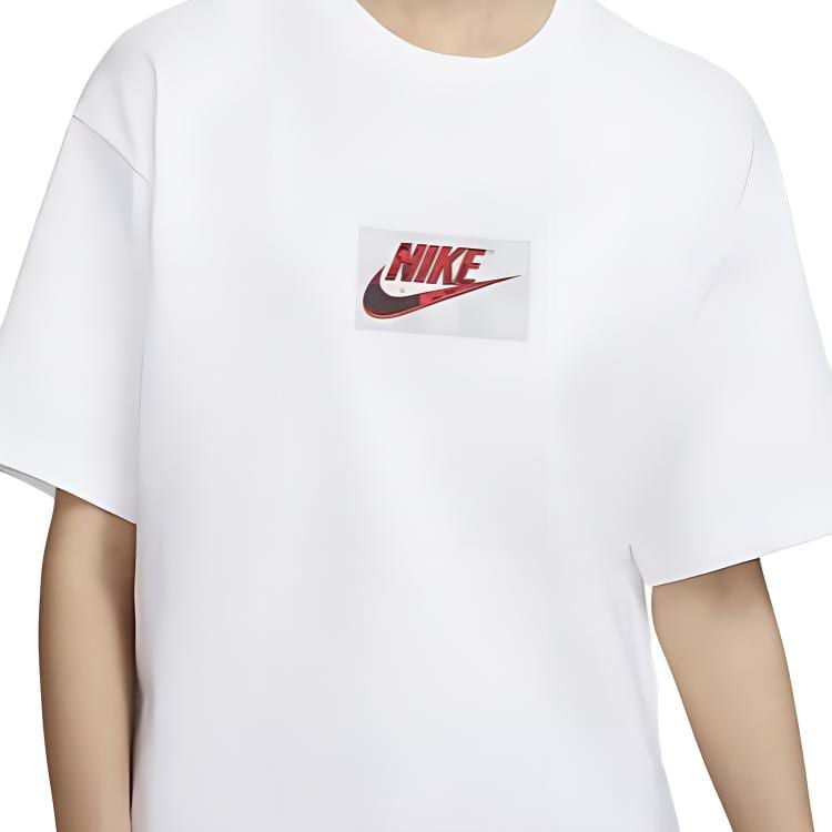 Nike Drop Shoulder Sleeve T Shirt Women's White FN4176-100