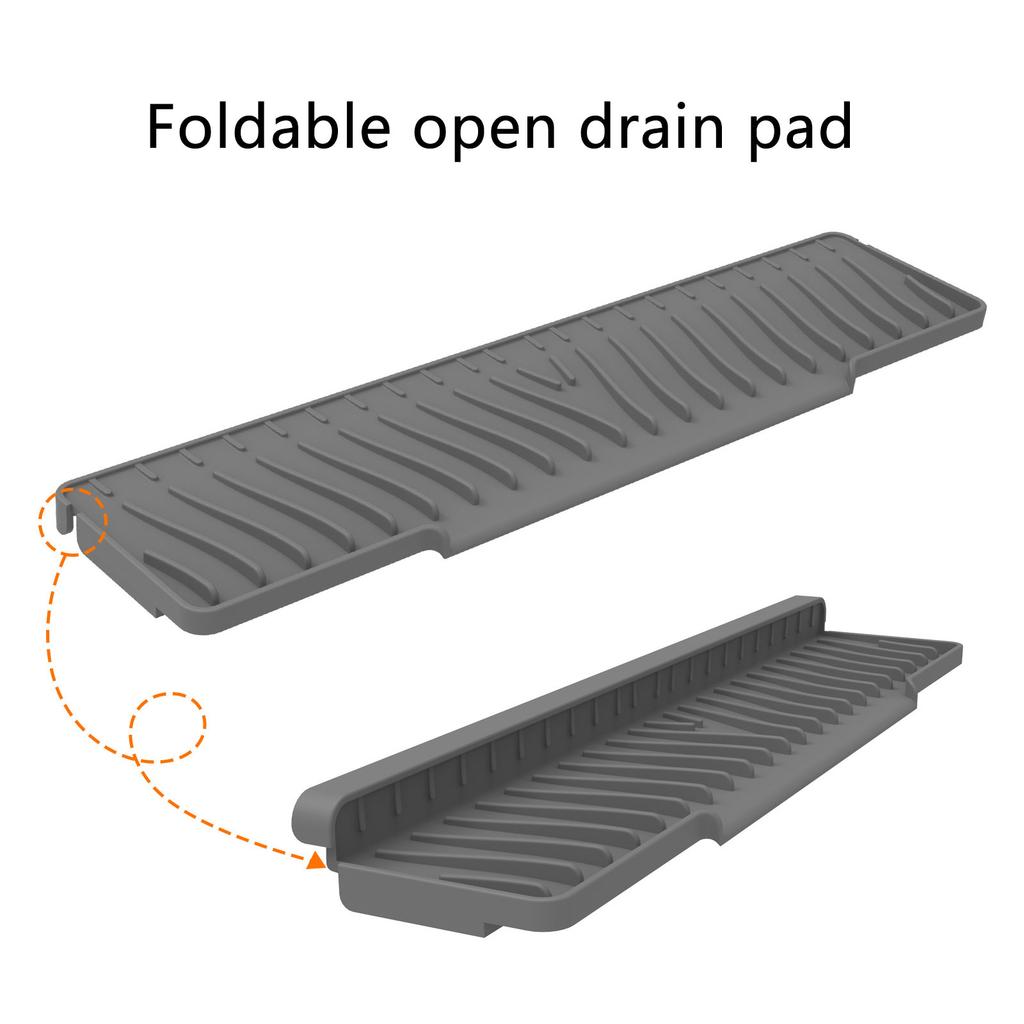 Foldable Silicone Draining Pad Ensures Quick Drying and Heat Resistance In Kitchens Multifunctional Kitchen Cup Mats