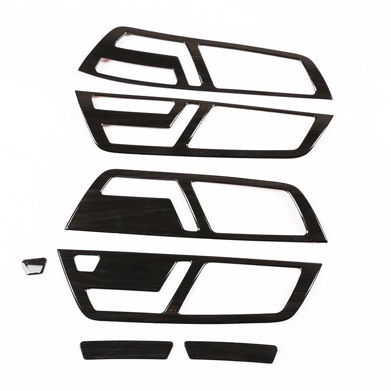 For Mercedes-Benz S-Class w221 2008-12 Black ABS Style Car Door Inner Door Handle Bowl Decoration Cover Sticker Car Accessories