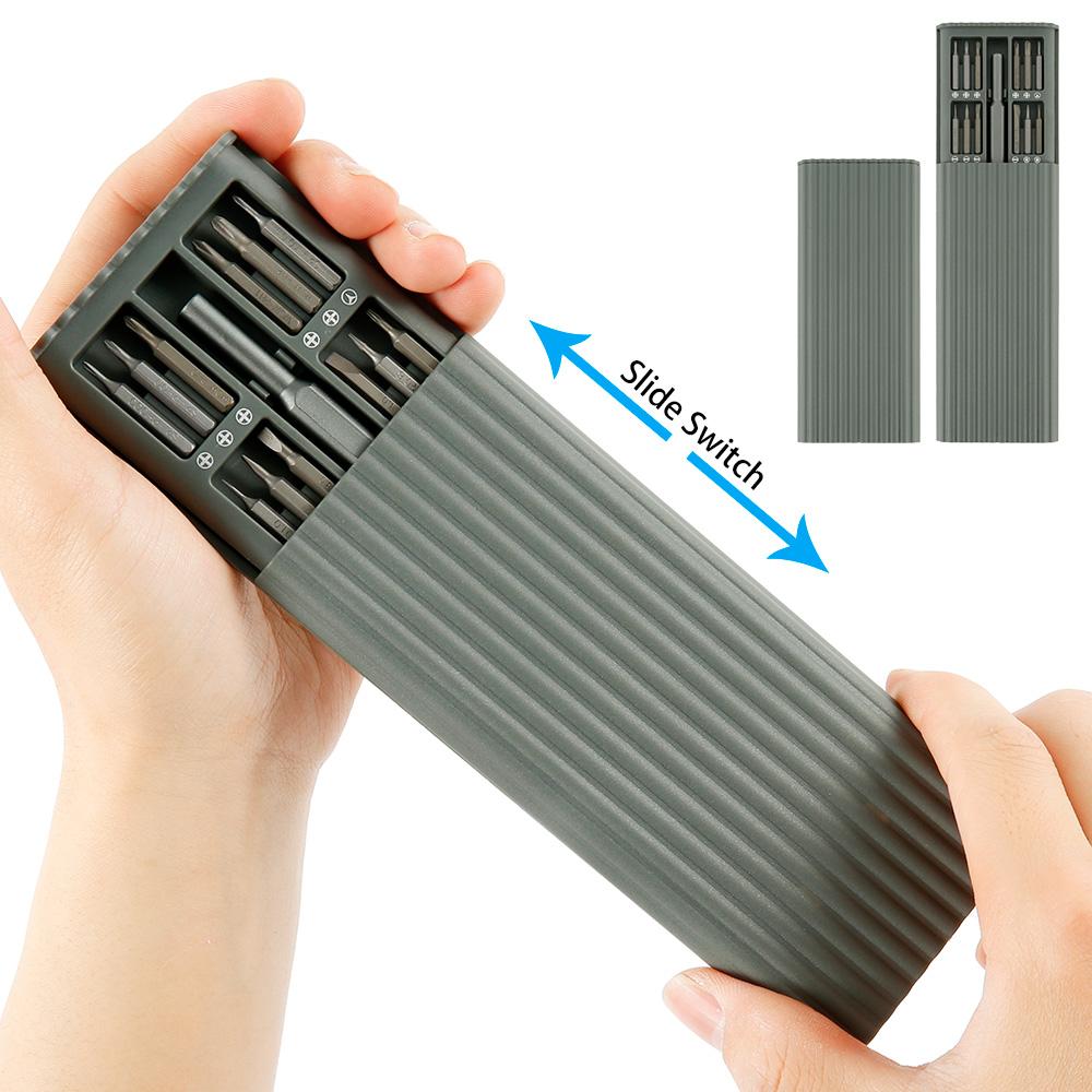 Набор из 25 прецизионных отверток, небольшой набор отверток с футляром, набор магнитных мини-отверток для часов, планшета, ПК, игровой консоли