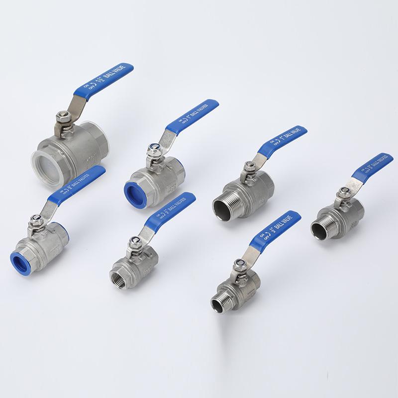 Мини-шаровой кран из нержавеющей стали 304 с наружной/внутренней резьбой, быстроразъемный, 1/2, 3/4 дюйма