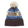 Ретро вязаная шапка с помпоном в стиле Fair Isle от Cat Brother - Тепло для осени/зимы