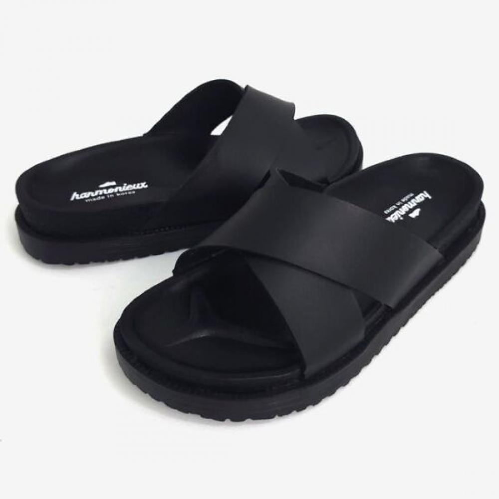 Melting Brown Men Cross Strap Vacation Slipper