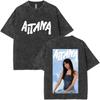 Butterfly Aitana Fashion Graphic Retro Washed Tshirt Men Women Short Sleeve Cotton T Shirts Aesthetic Trend Cotton YK Clothing