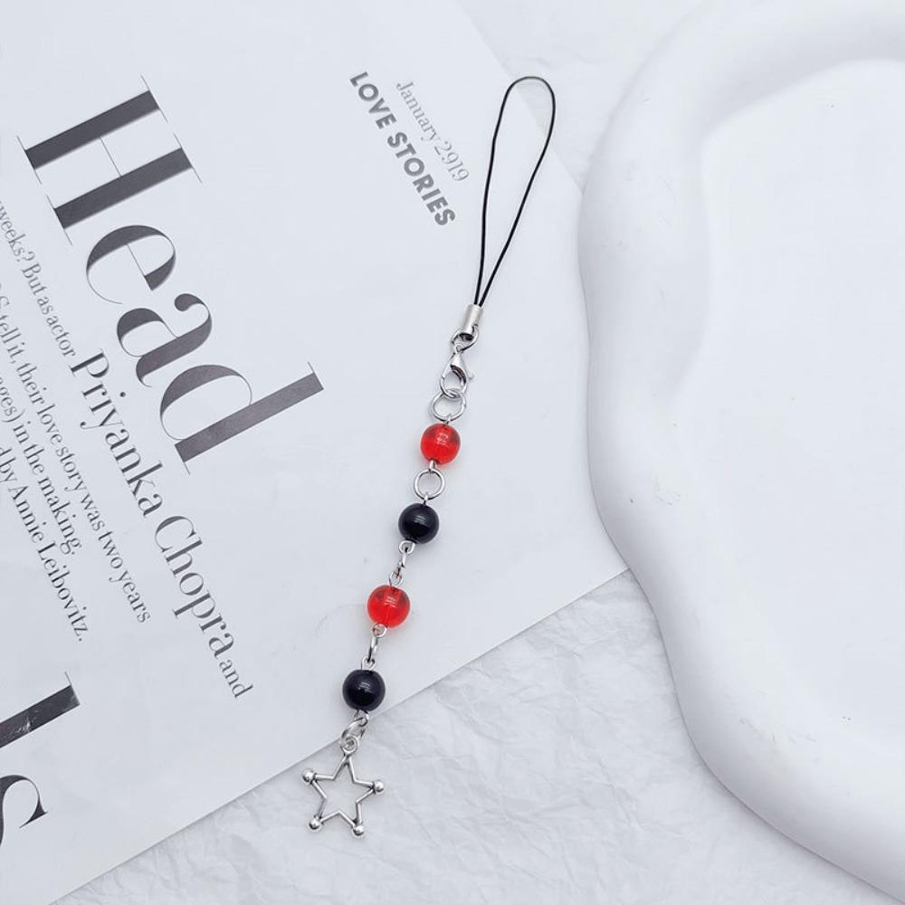 Phone Charm Y2K Phone Charms Key Cord Y2K Key Chain Y2K Star Phone Chain Bag Decoration