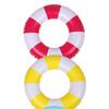 Детское кольцо для плавания, сильная плавучесть, красочный полосатый узор, утолщенные поплавки с защитой от опрокидывания, ПВХ, бассейн, вода, надувной плавающий круг, водная забавная игрушка