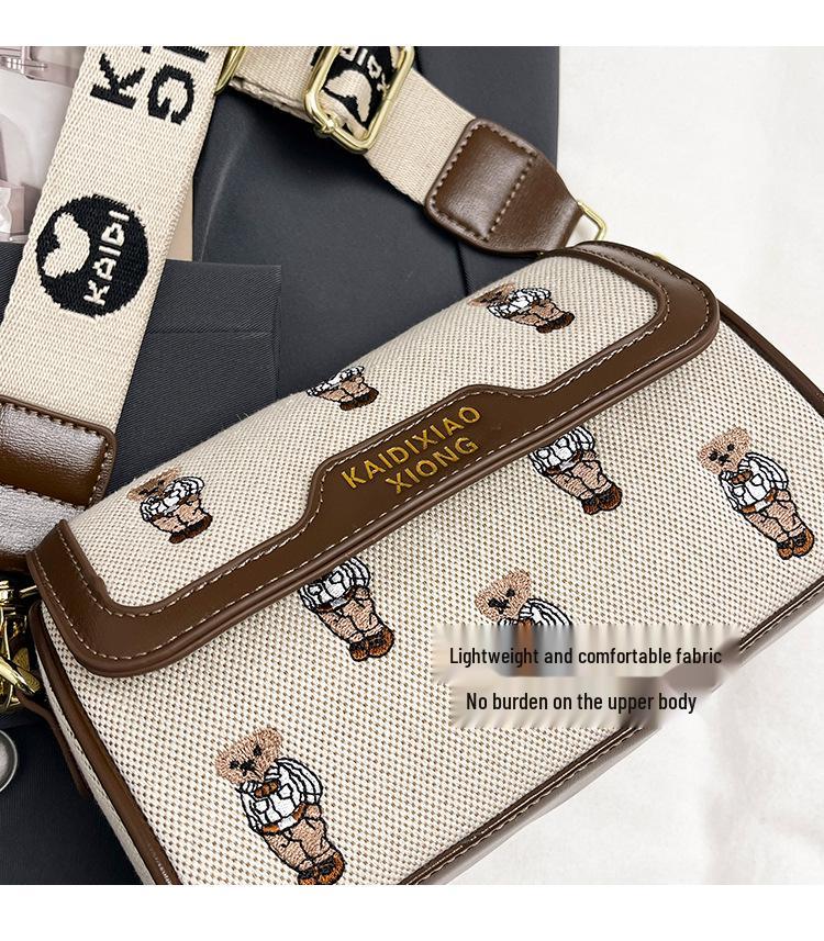 Katy Bear Women's Embroidered Small Crossbody Bag