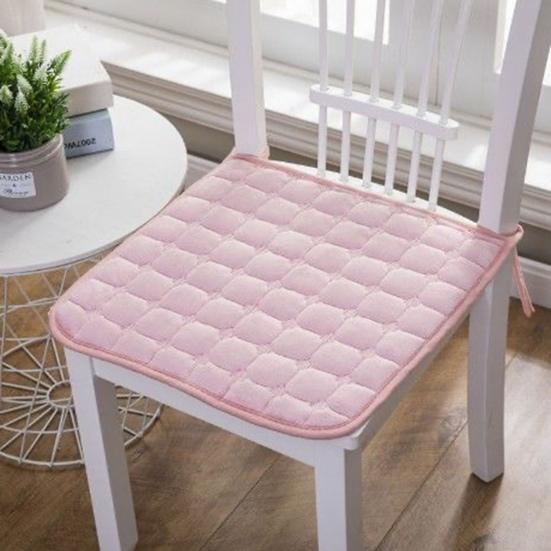 Chair Seat Mat Comfortable Plush Square Seat Pad Non-Slip Sofa Chair Cushion for Home Office Outdoors